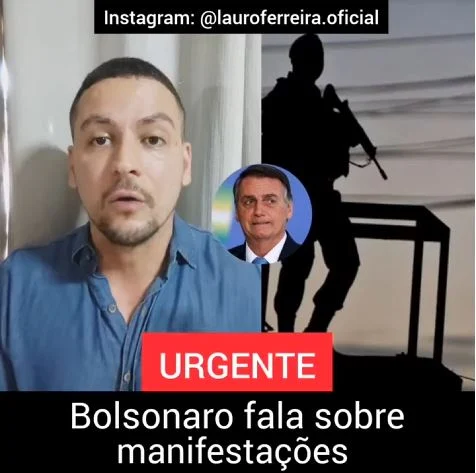 Bolsonaro fala sobre manifestações