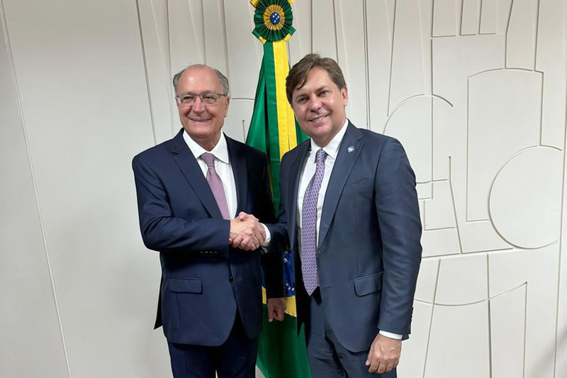 Bruno Peixoto tem audiência com o vice-presidente Geraldo Alckmin