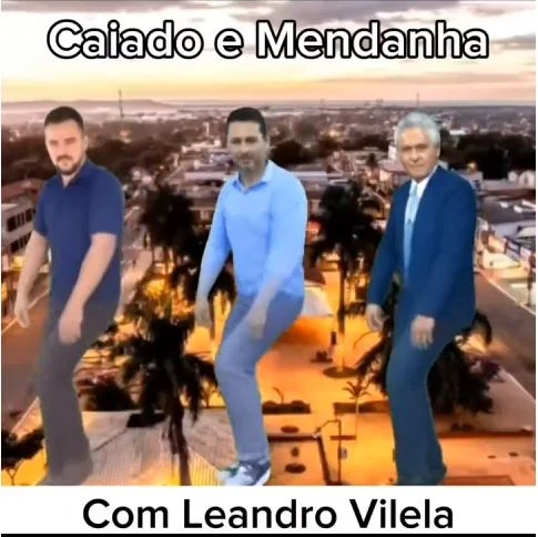Caiado é Leandro Vilela