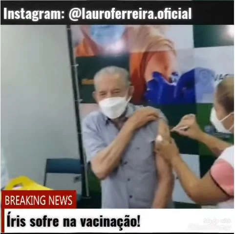 Íris foi vacinar