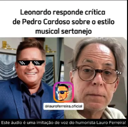 Leonardo Responde a crítica de Pedro Cardoso sobre o estilo musical Sertanejo