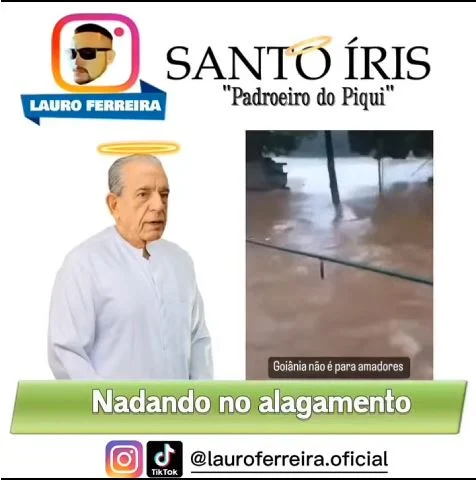Nadando no alagamento