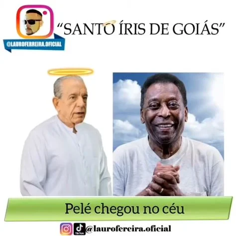 Pelé chega nos céus