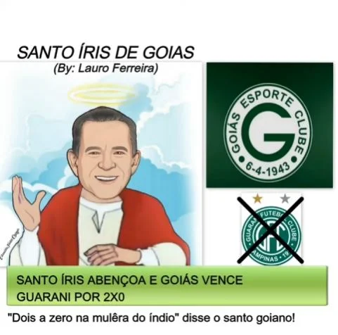 Santo Íris abençoa Goiás contra o Guarani