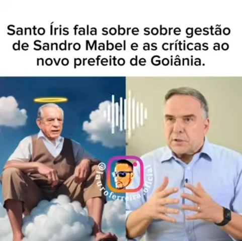 Santo Íris fala sobre novo prefeito Sandro Mabel