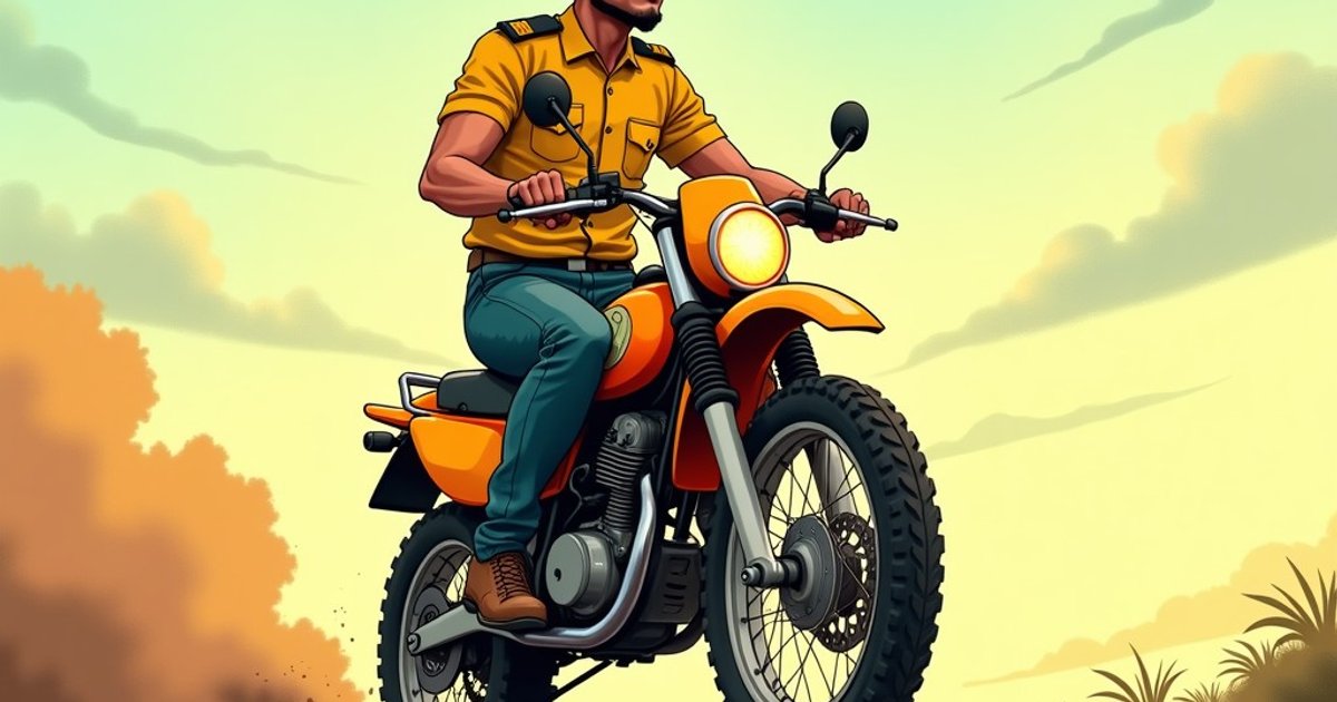 Comandante do Giro cai de moto, agora vai ter que 'voar' mais alto!