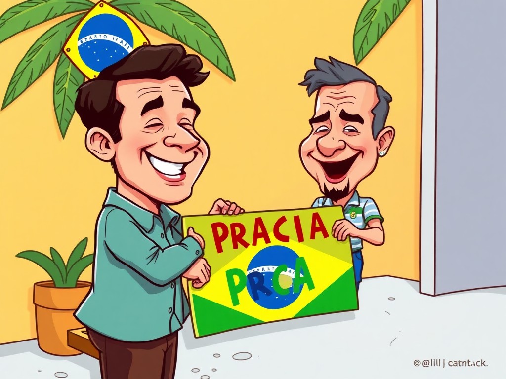 Nova praça em Goiânia: sente na grama, admira o chefe!