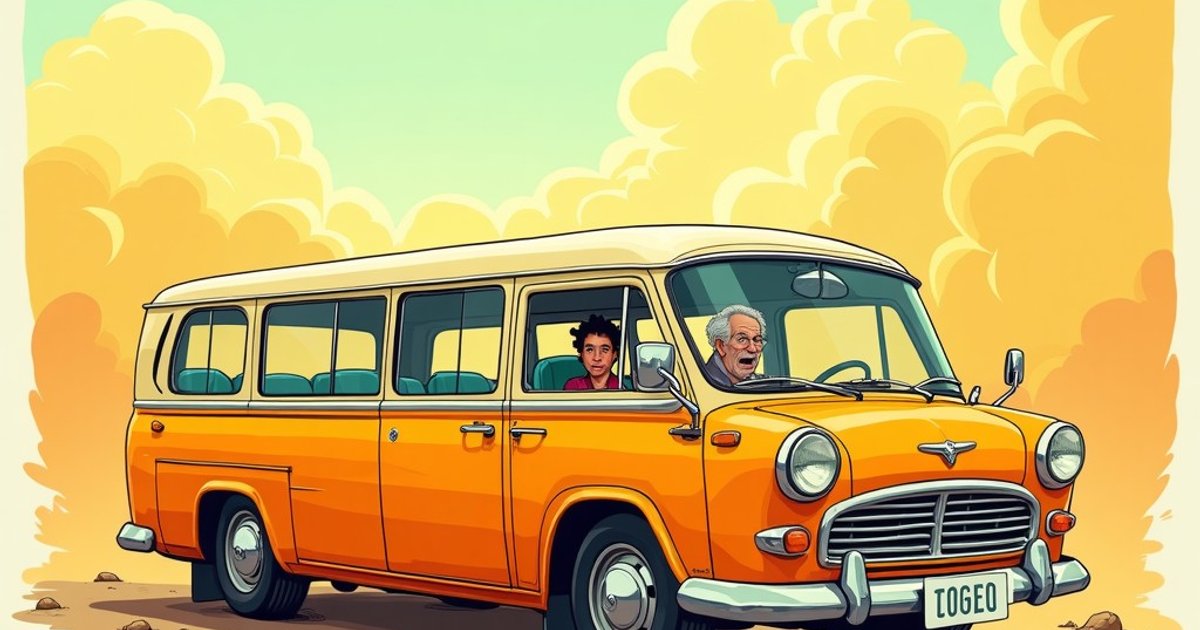 Carros antigos, mas ônibus novo?